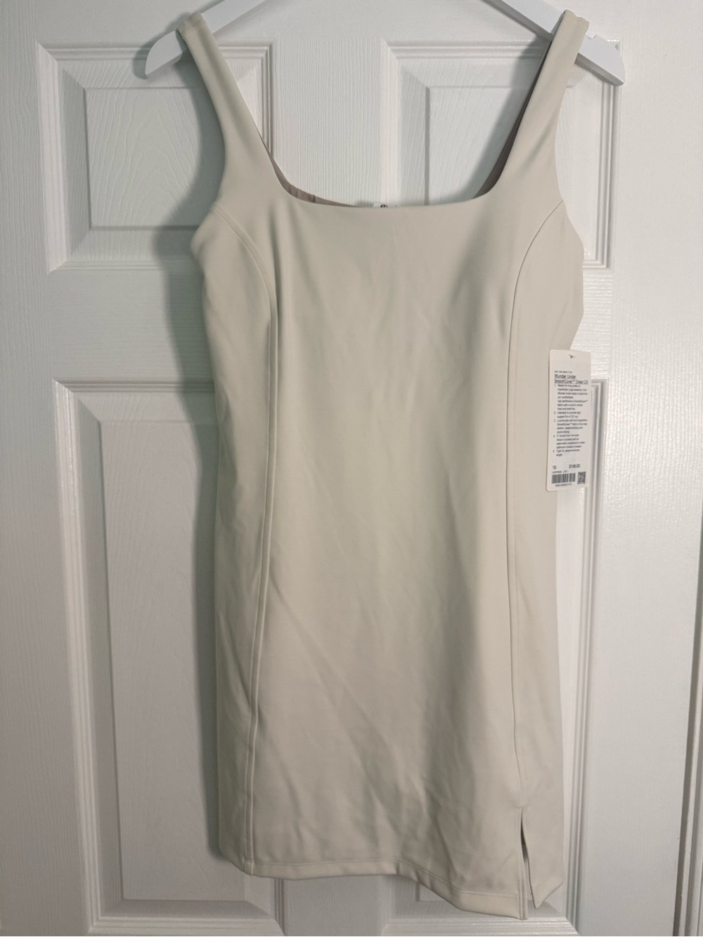 lululemon Cream Square-Neck Athletic Dress